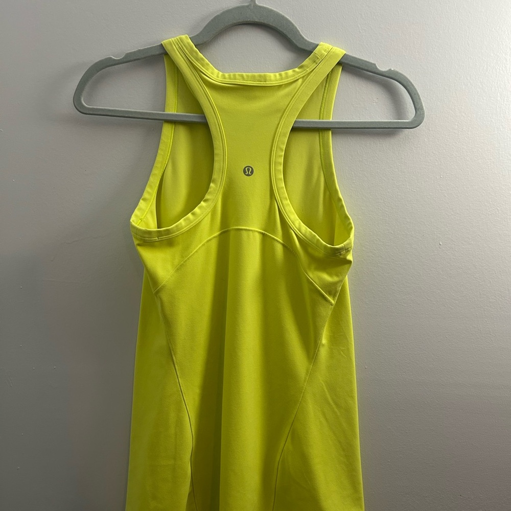 lululemon athletica Yellow Racerback Tank Top